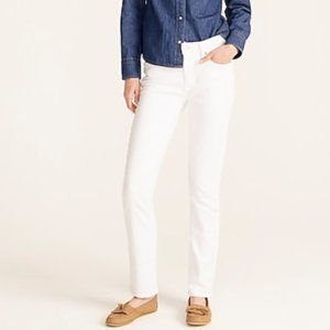 J Crew Matchstick Jeans, White, Size 28